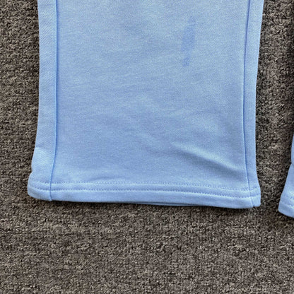 Pantalon Corteiz Island Puff Print Open Hem Celeste