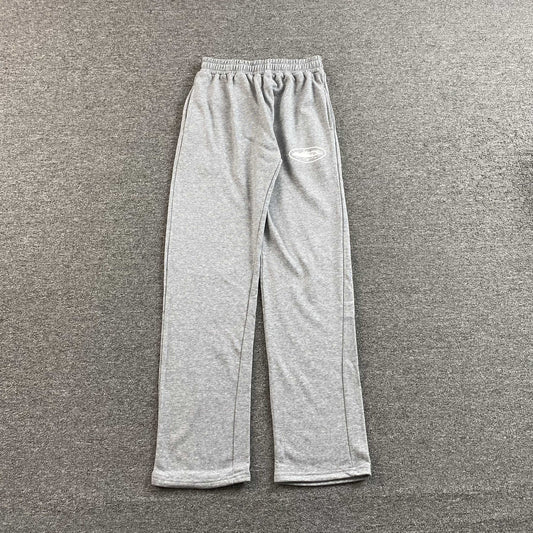 Pantalon Corteiz Island Puff Print Open Hem Gris