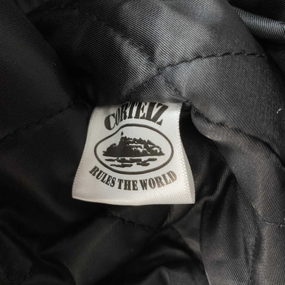 Campera Corteiz Da Skydive Cuero Bordó