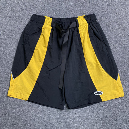 corteiz-spring-shorts-black-yellow-Drip Store Argentina