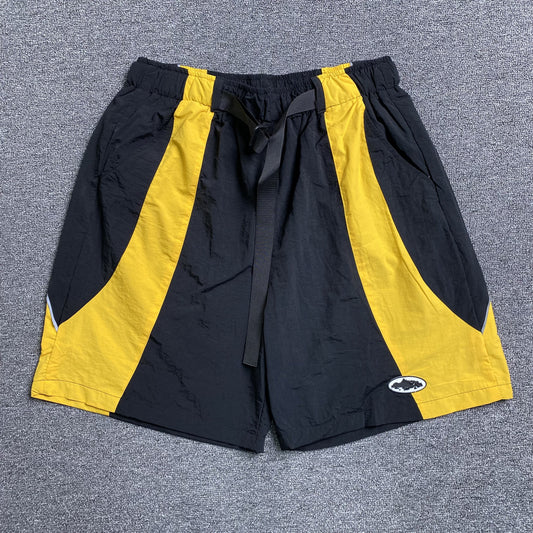 corteiz-spring-shorts-black-yellow-Drip Store Argentina
