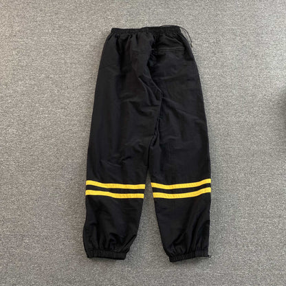 Pantalon Corteiz Sriped Litework Negro