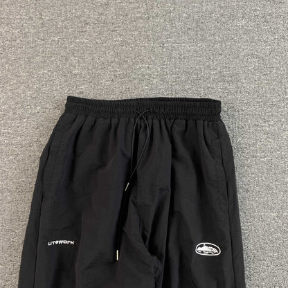 Pantalon Corteiz Sriped Litework Negro