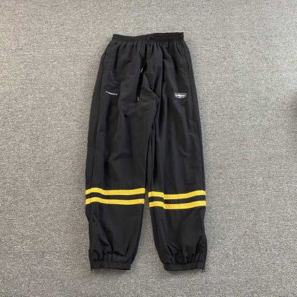 Pantalon Corteiz Sriped Litework Negro