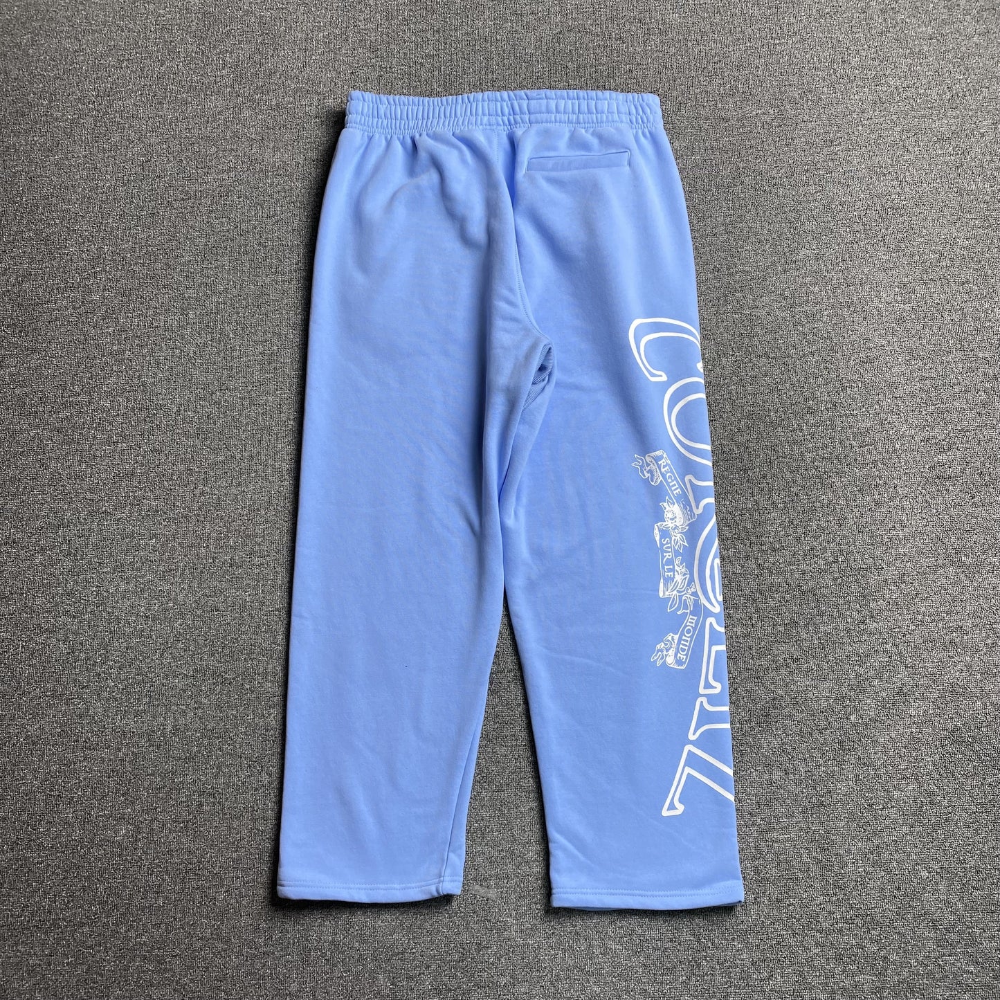 Pantalon Corteiz Superior Royale Open Hem Celeste