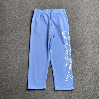 Pantalon Corteiz Superior Royale Open Hem Celeste