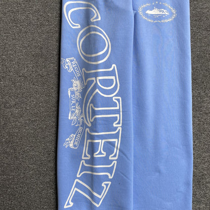 Pantalon Corteiz Superior Royale Open Hem Celeste