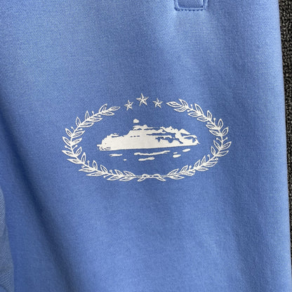 Pantalon Corteiz Superior Royale Open Hem Celeste