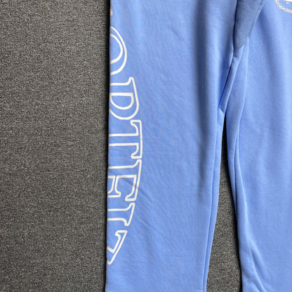 Pantalon Corteiz Superior Royale Open Hem Celeste