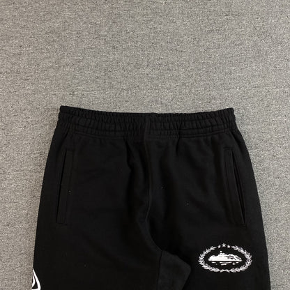 Pantalon Corteiz Superior Royale Open Hem Negro