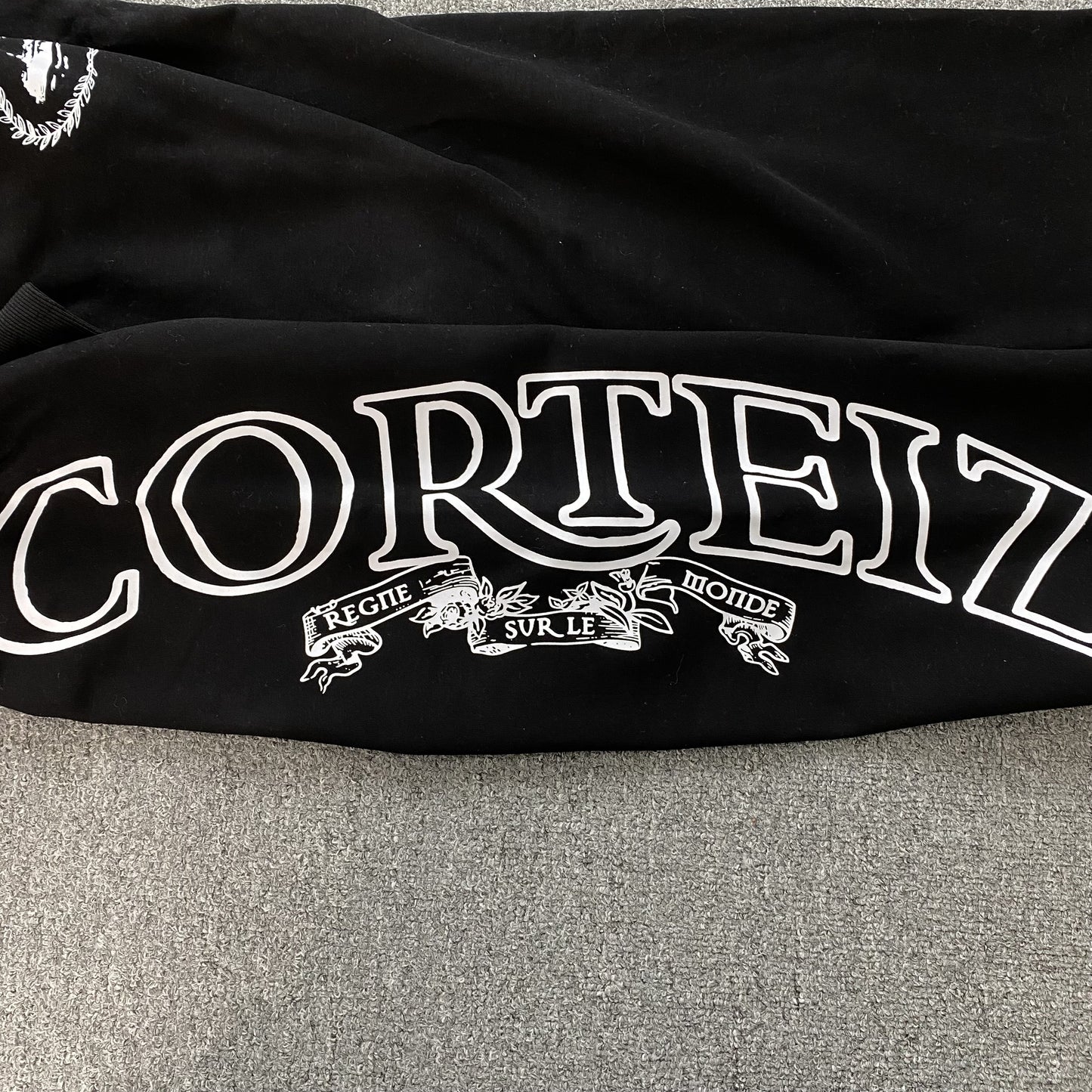 Pantalon Corteiz Superior Royale Open Hem Negro