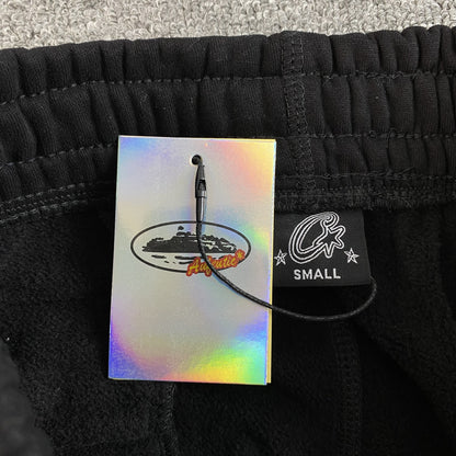 Pantalon Corteiz Superior Royale Open Hem Negro