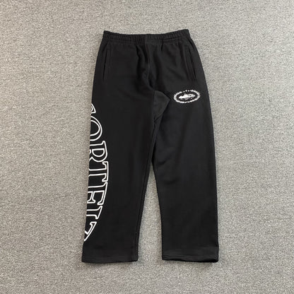 Pantalon Corteiz Superior Royale Open Hem Negro