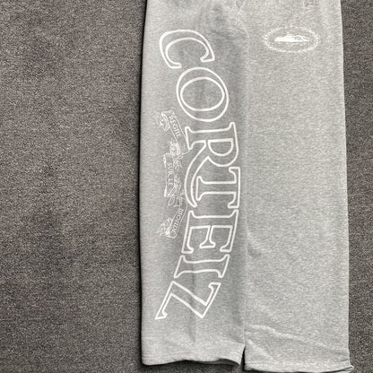 Pantalon Corteiz Superior Royale Open Hem Gris