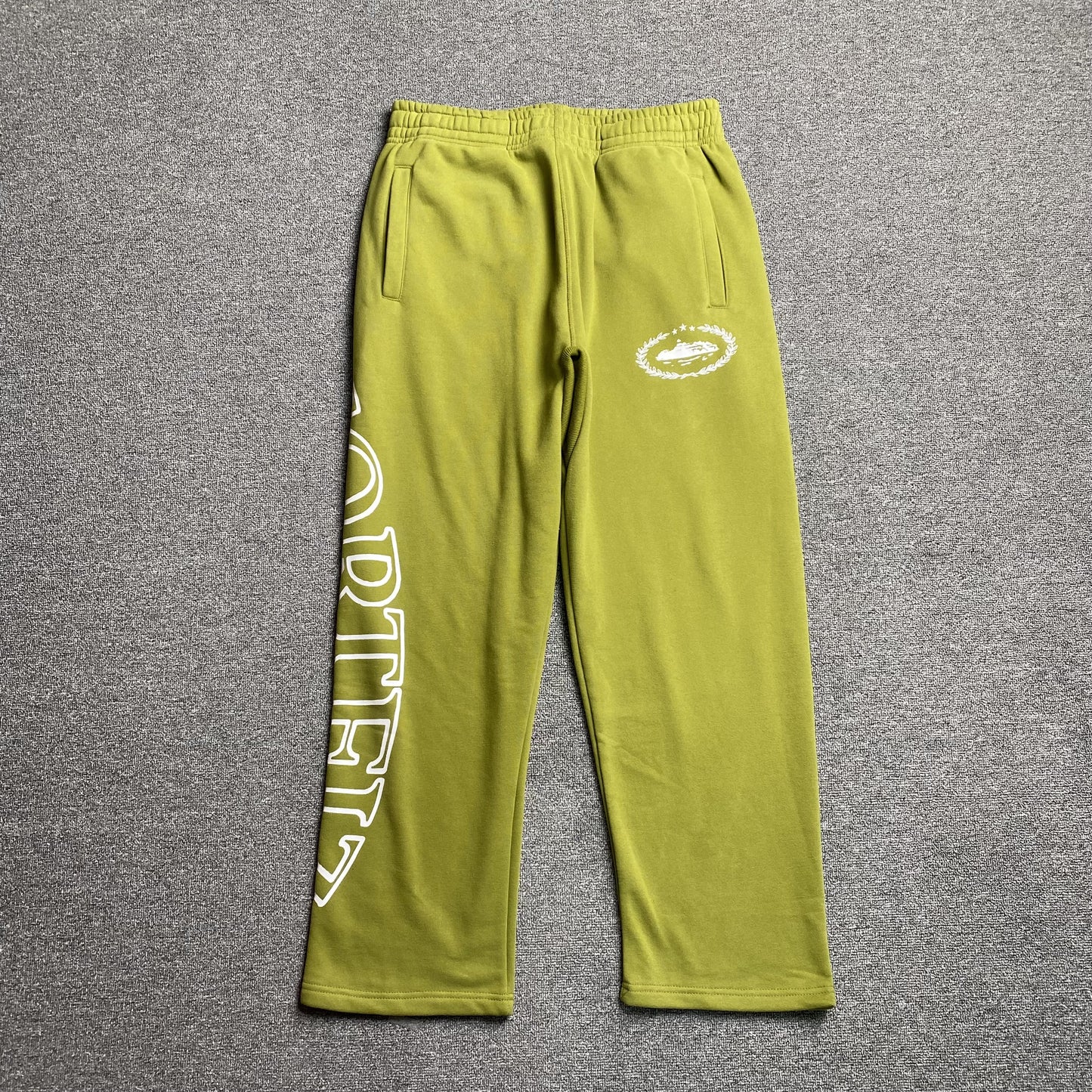Pantalon Corteiz Superior Royale Open Hem Verde