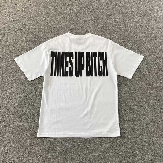 Remera Corteiz Timebomb Blanca