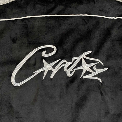 Campera Corteiz VVS Velour Negra
