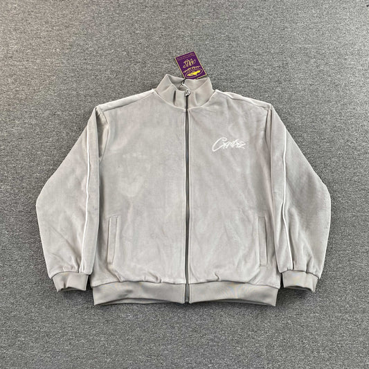 Campera Corteiz VVS Velour Gris