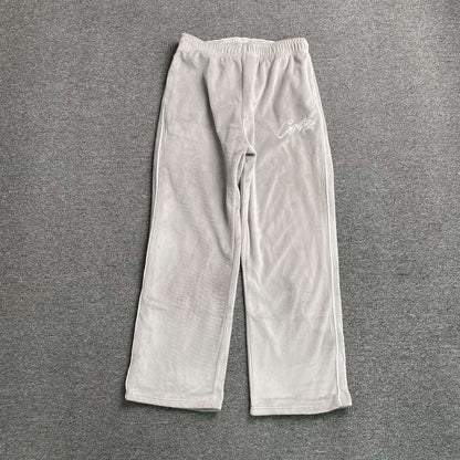 Pantalon Corteiz VVS Velour Gris
