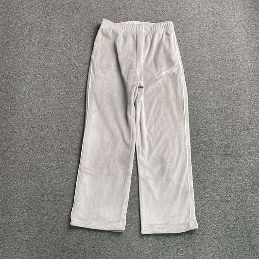 Pantalon Corteiz VVS Velour Gris