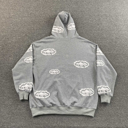 Campera Corteiz x Denim Tears Island Wreath Gris