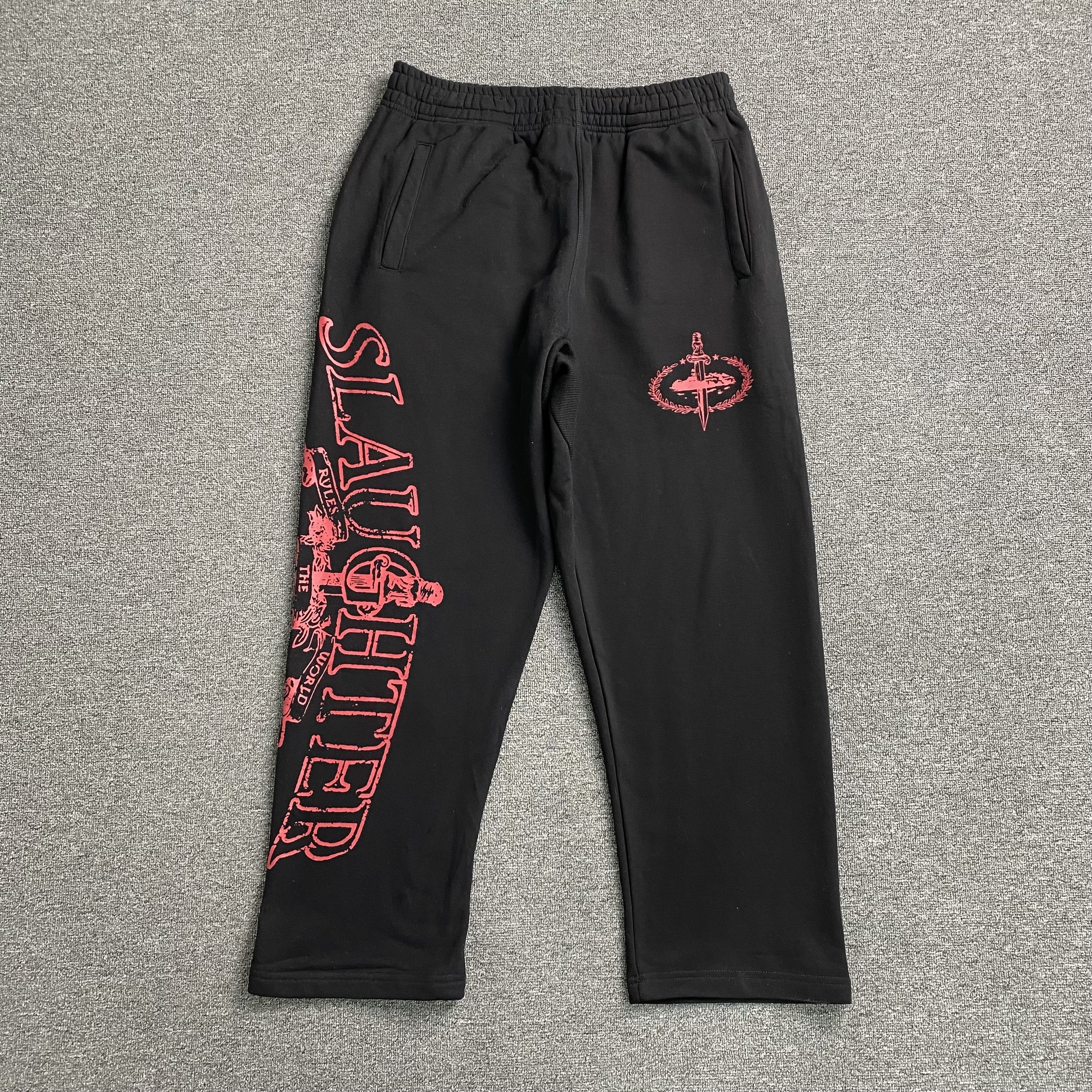 Pantalon Corteiz x Slaughter Gang 21 Savage Negro - Drip Store