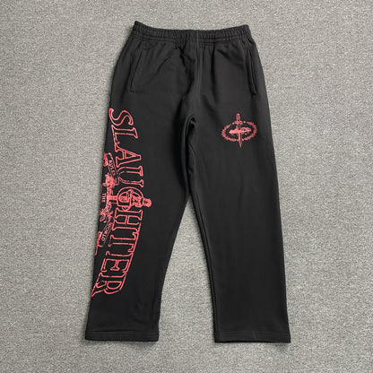 Pantalon Corteiz x Slaughter Gang 21 Savage Negro