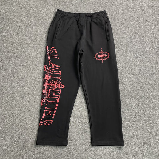 Pantalon Corteiz x Slaughter Gang 21 Savage Negro