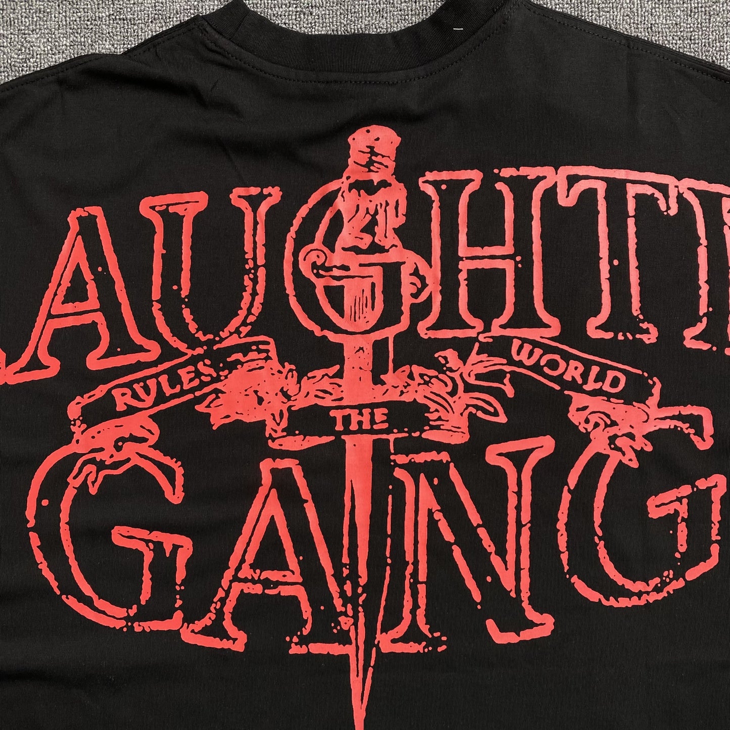 Remera Corteiz x Slaughter Gang 21 Savage Negra