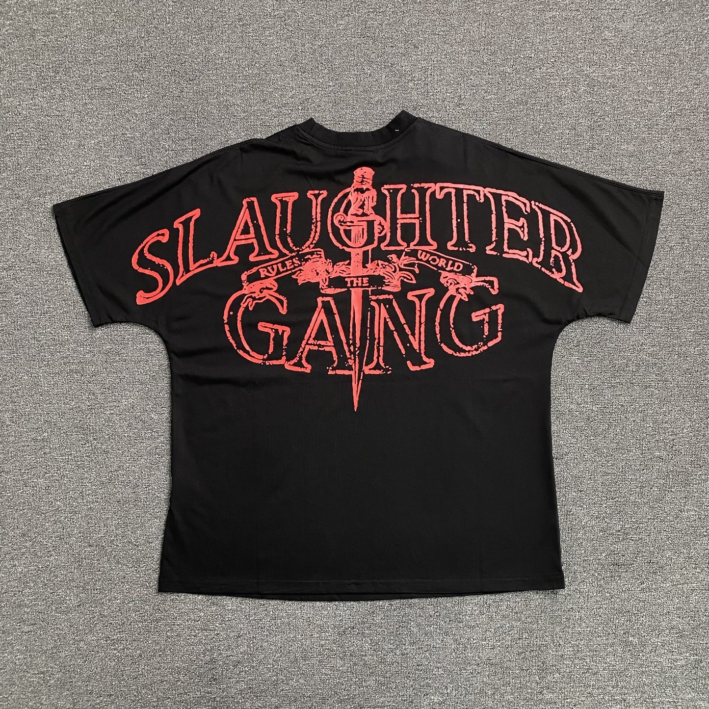 Remera Corteiz x Slaughter Gang 21 Savage Negra