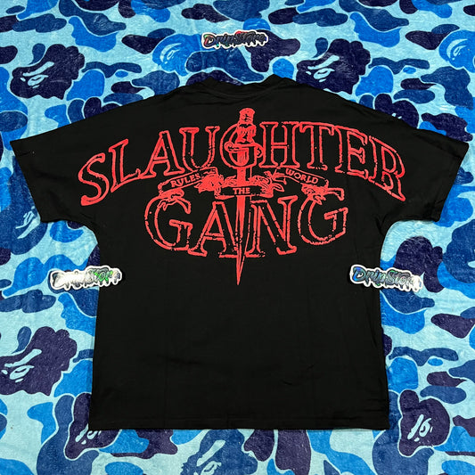 Remera Corteiz x Slaughter Gang 21 Savage Negra