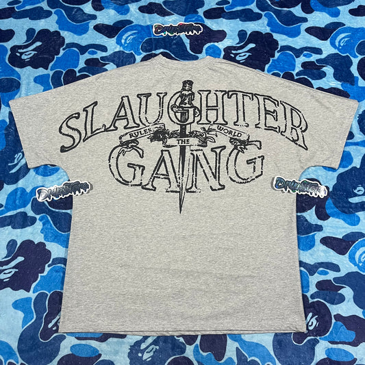 Remera Corteiz x Slaughter Gang 21 Savage Gris