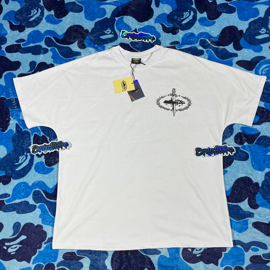 Remera Corteiz x Slaughter Gang 21 Savage Blanca