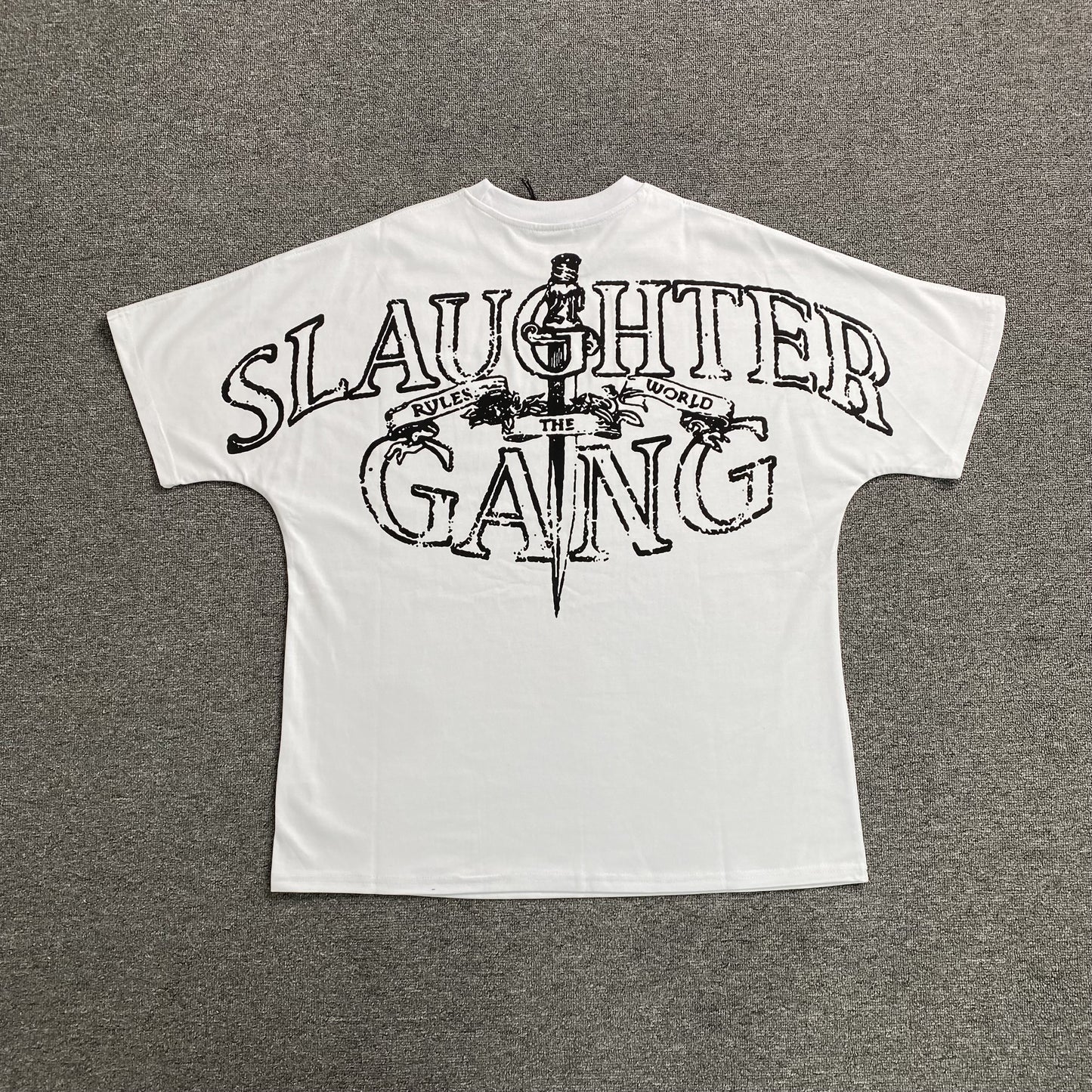 Remera Corteiz x Slaughter Gang 21 Savage Blanca