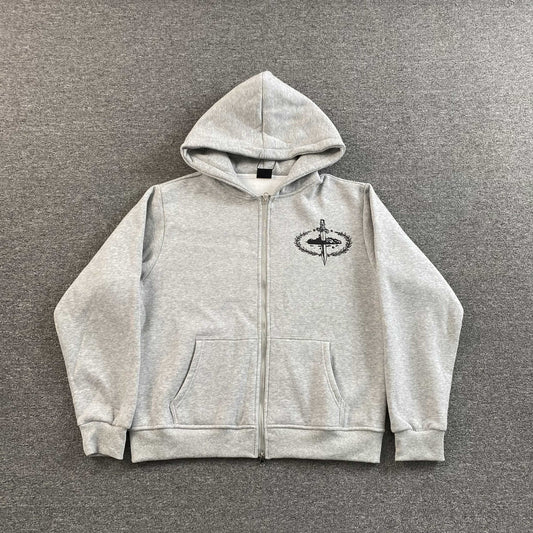 Campera Corteiz x Slaughter Gang 21 Savage Gris