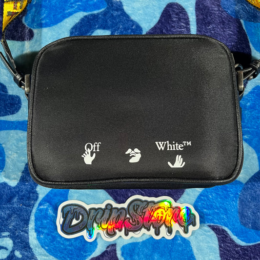 Morral Off White Logo Crossbody Negro