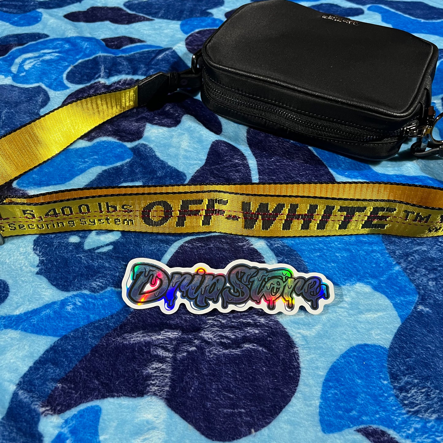 Off White Crossbody Bolso Small Logo Negro