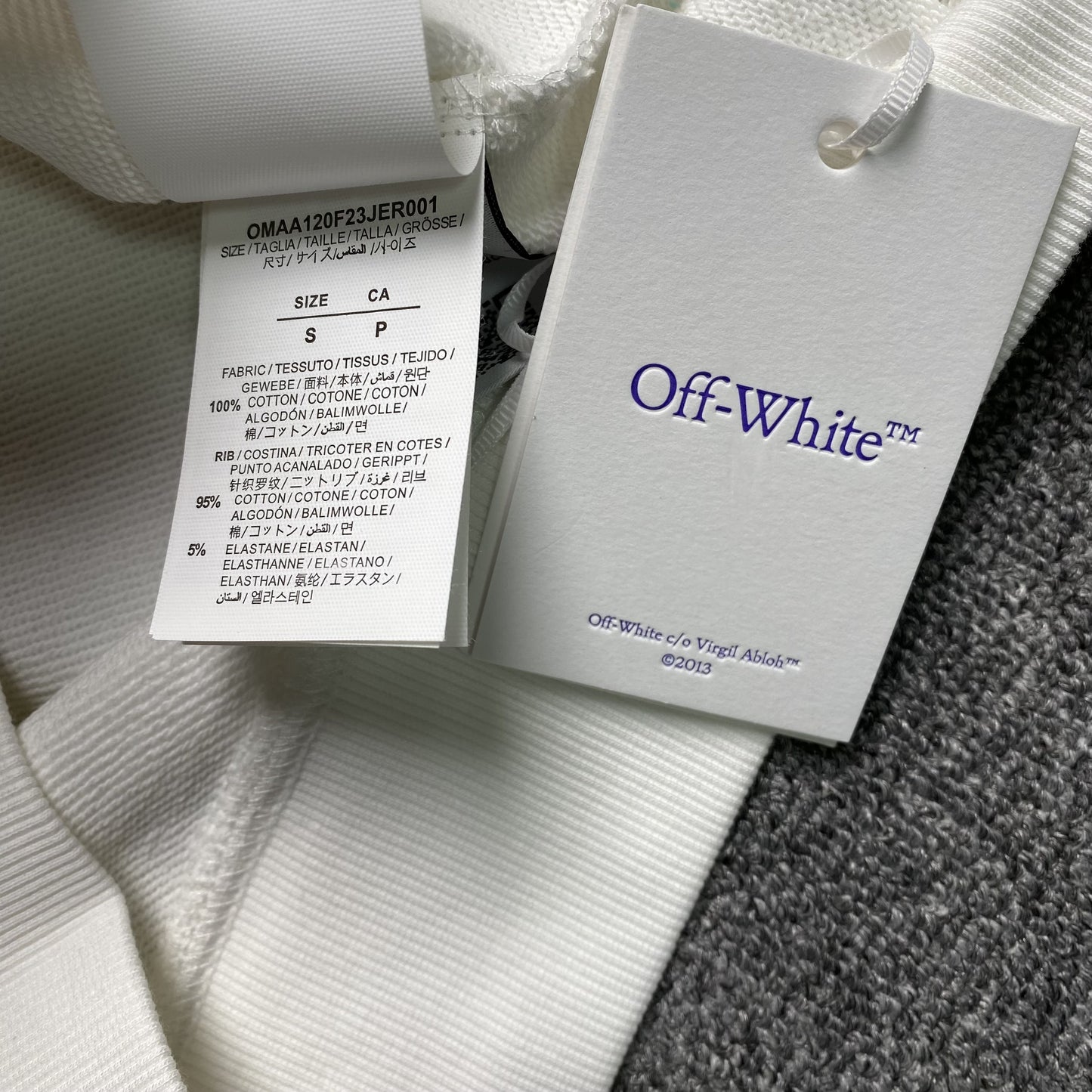 OFF WHITE BUBBLE ARROWS CREWNECK WHITE