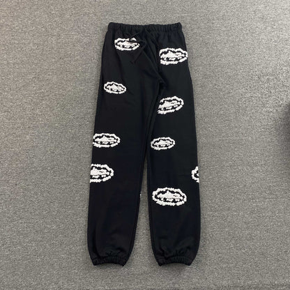 Pantalon Corteiz x Denim Tears Island Wreath Negro