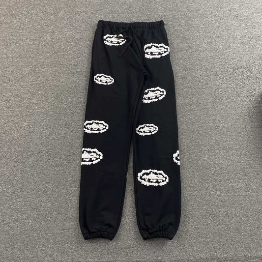 Pantalon Corteiz x Denim Tears Island Wreath Negro