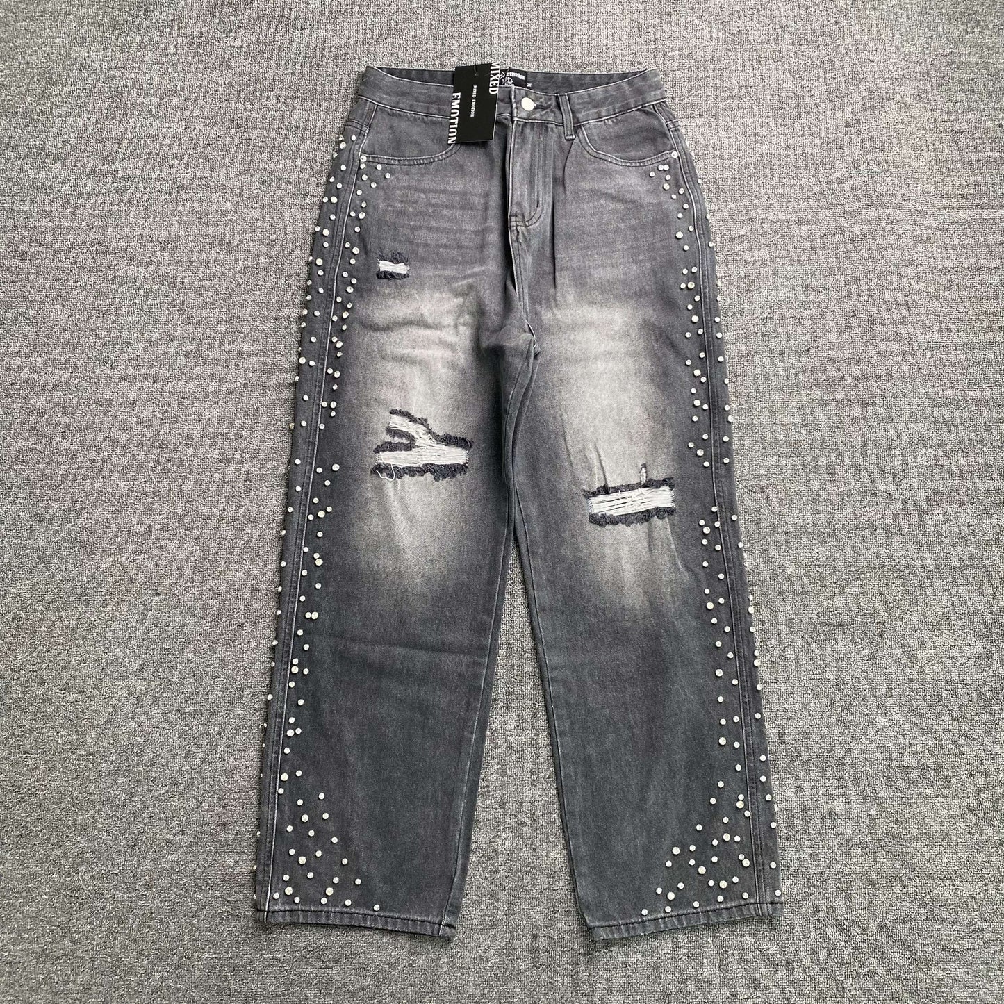 Pantalón Mixed Emotion Stone Jean Negro