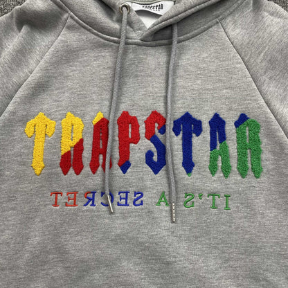 TRAPSTAR CHENILLE DECODED TRACKSUIT GREY CANDY