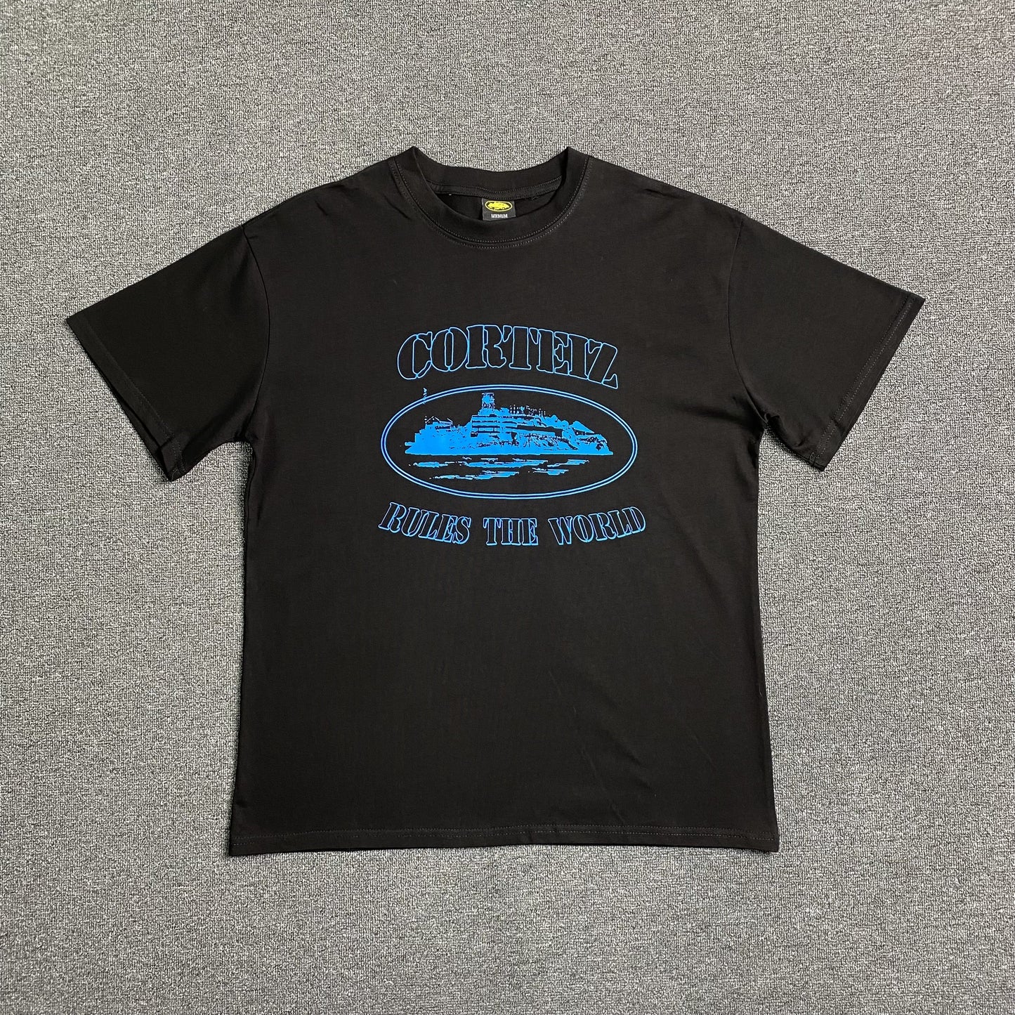 CORTEIZ ALCATRAZ RULES THE WORLD TEE BLACK