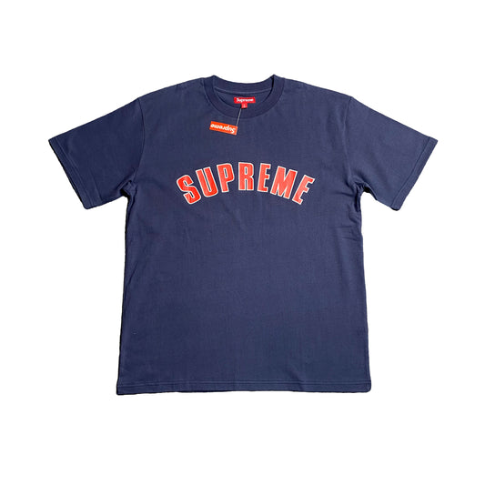 SUPREME CRACKED ARC S/S TOP TEE NAVY