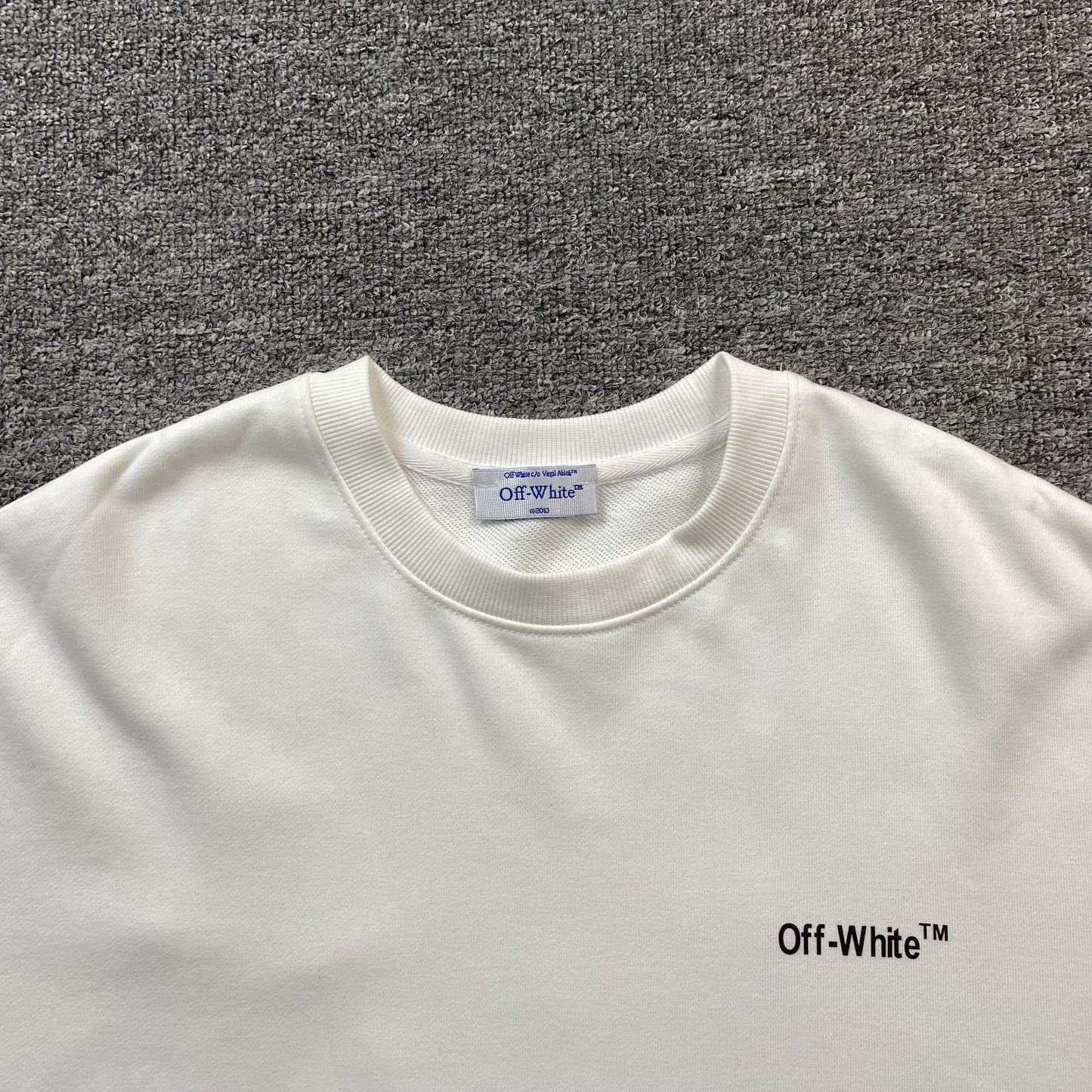 OFF WHITE MOON ARROW CREWNECK WHITE