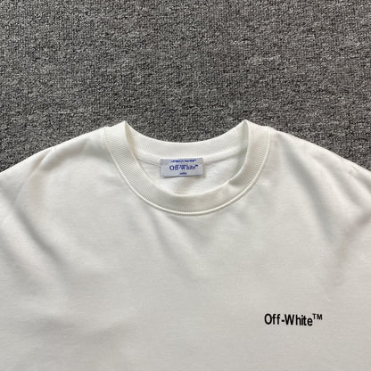 OFF WHITE MOON ARROW CREWNECK WHITE