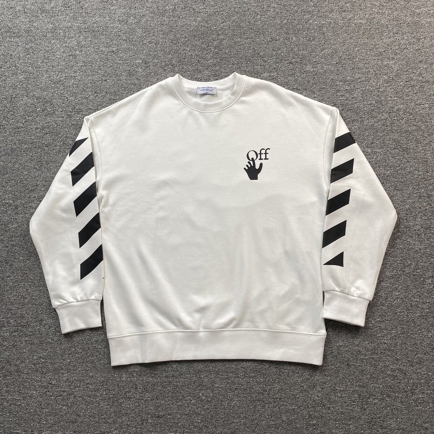 OFF WHITE AGREEMENT CREWNECK WHITE