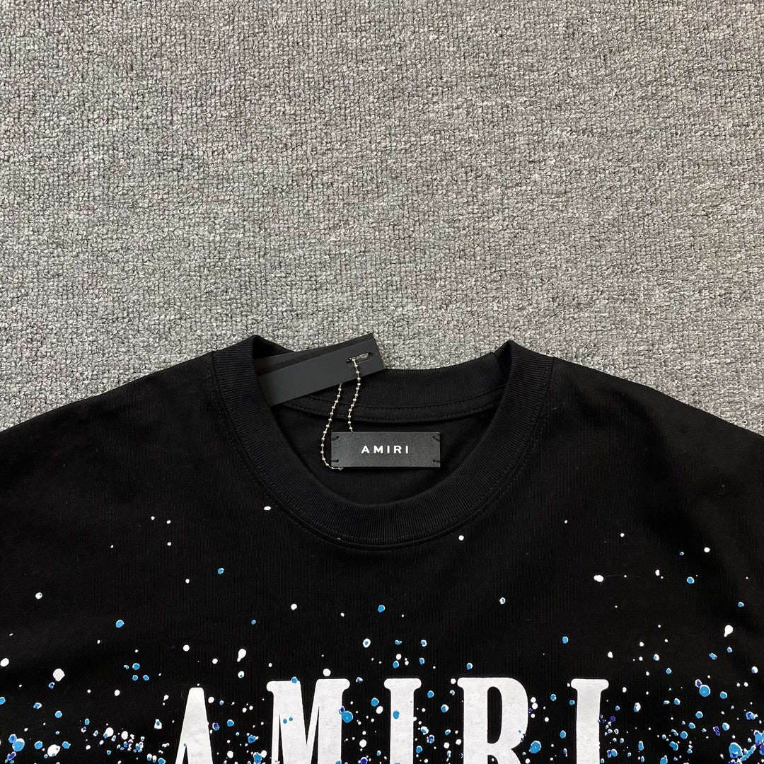 AMIRI CRYSTAL CORE LOGO TEE BLACK