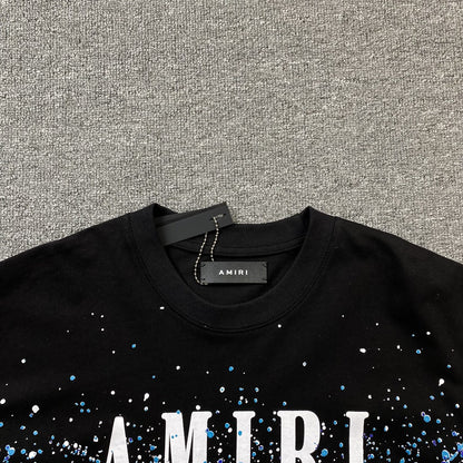 AMIRI CRYSTAL CORE LOGO TEE BLACK