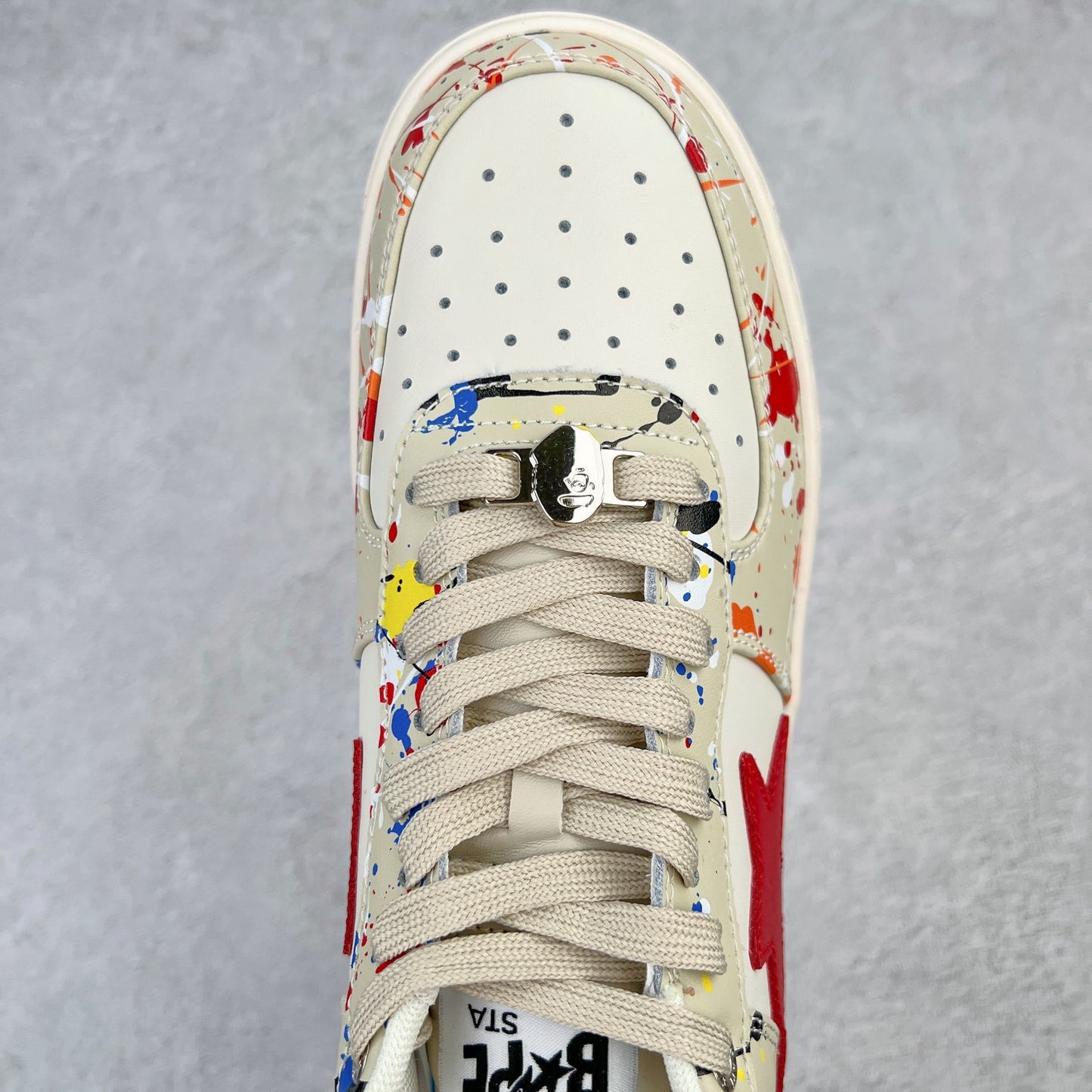 A Bathing Ape Bape Sta Paint Beige